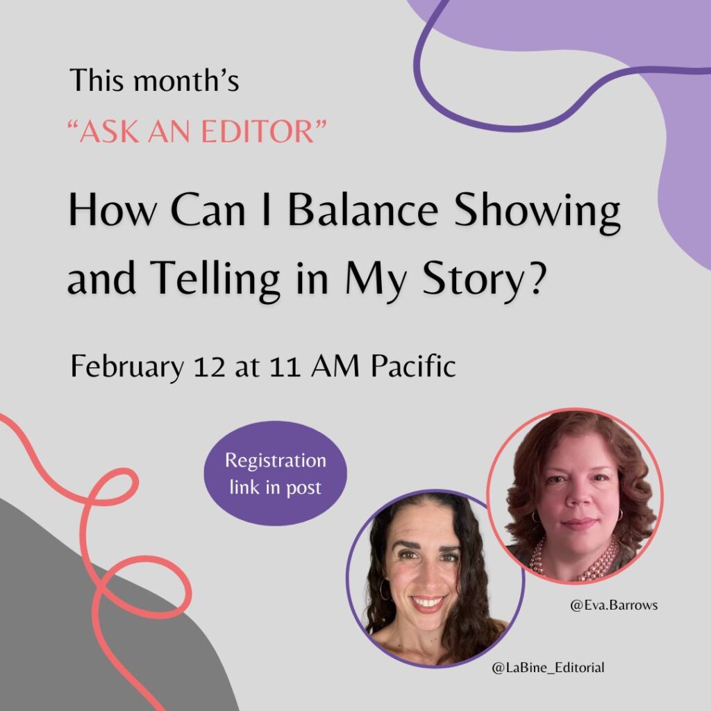 How Can I Balance Telling & Showing in My Story?