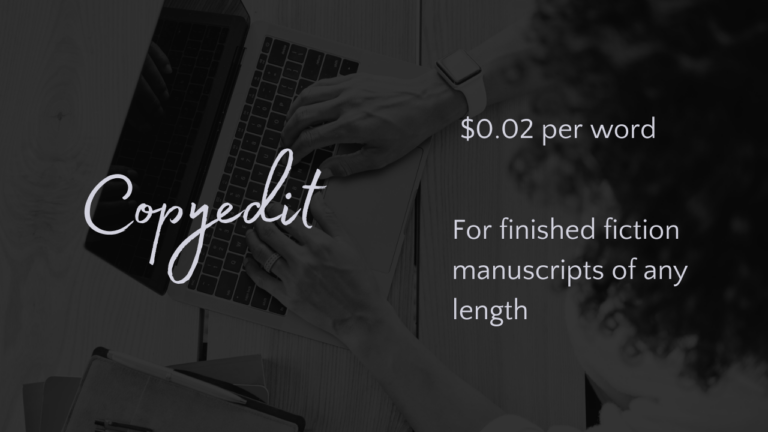 Copyedit service for $0.02 per word